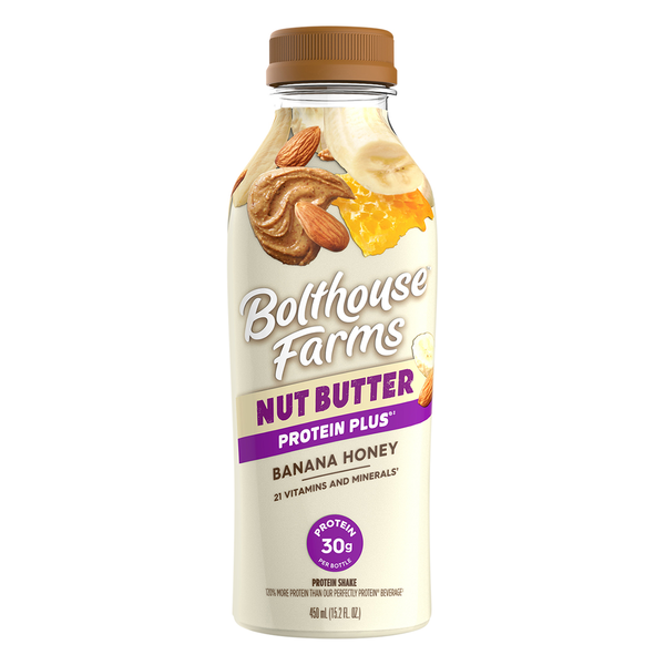 Protein & Meal Replacements Bolthouse Farms Protein Plus® Banana Honey Almond Butter hero