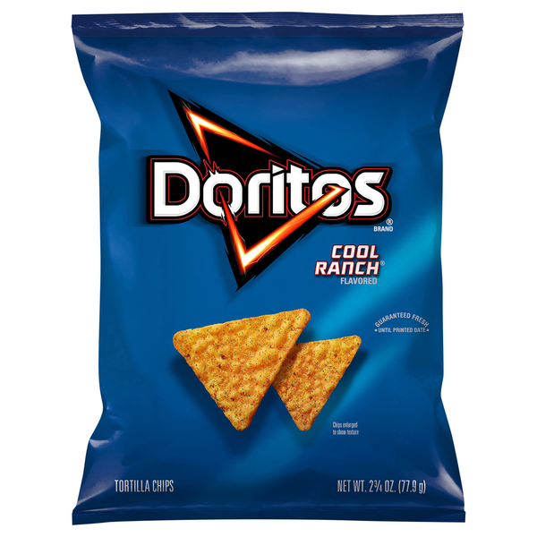 Chips & Pretzels Doritos Flavored Tortilla Chips, Cool Ranch hero