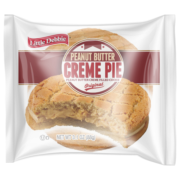 Cookies & Cakes Little Debbie Creme Pie, Peanut Butter, Original hero