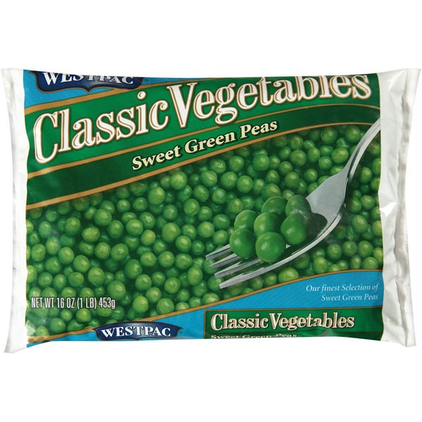 Frozen Produce Westpac Classic Sweet Green Peas hero