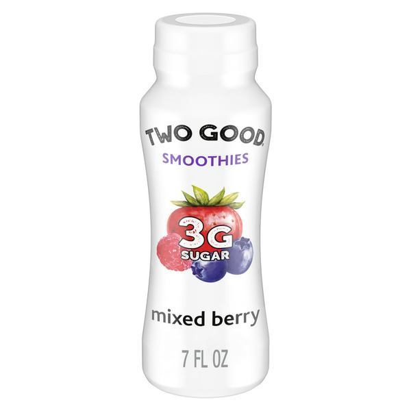 Juice & Nectars Too Good & Co. Mixed Berry Smoothie, Yogurt-Cultured Dairy Drink, Less Sugar hero