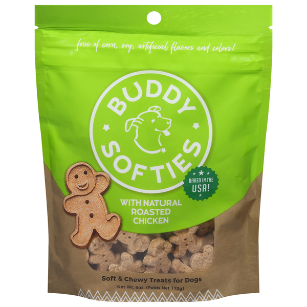 Dog Food & Care Buddy Biscuits Treats for Dogs, Soft & Chewy, with Natural Roasted Chicken hero