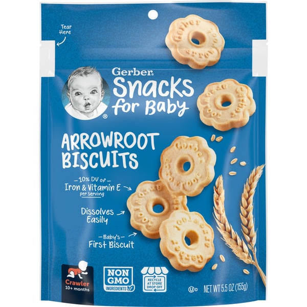 Baby Food & Formula Gerber Biscuits Arrowroot Bag hero