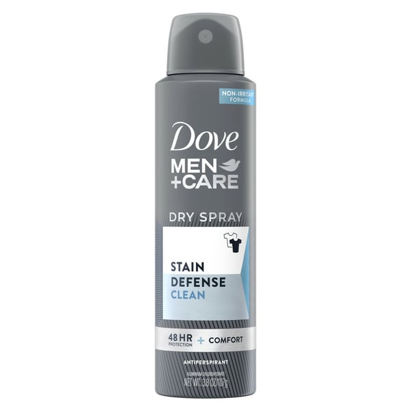 Deodorants Dove Men+Care Dry Spray Antiperspirant Deodorant Clean hero