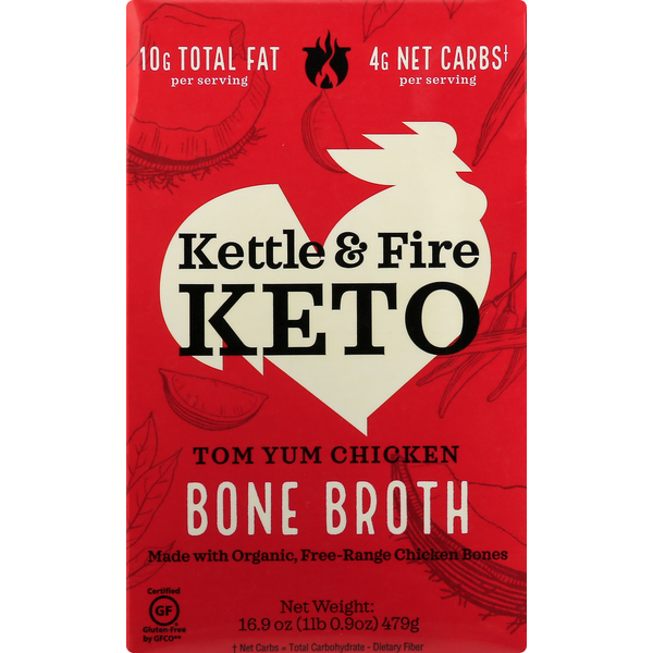 Soup, Broth & Bouillon Kettle & Fire Bone Broth, Tom Yum Chicken hero