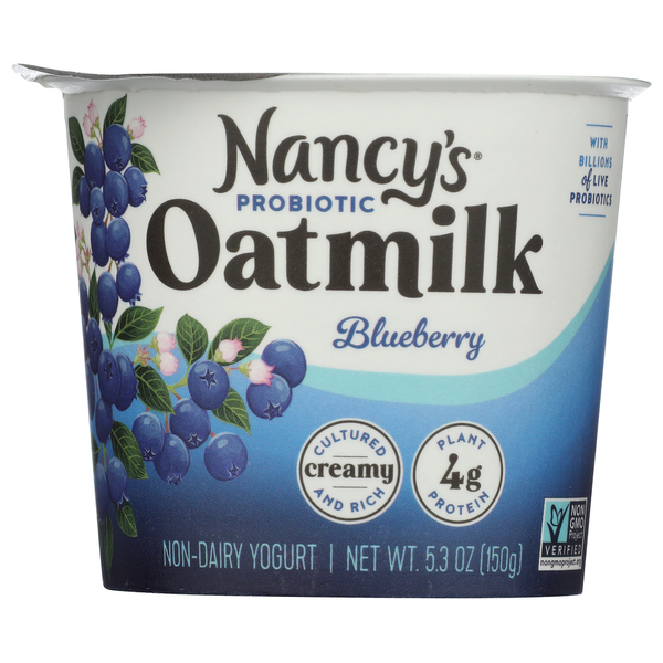 Refrigerated Nancy's Probiotic Oatmilk Non-Dairy Yogurt hero