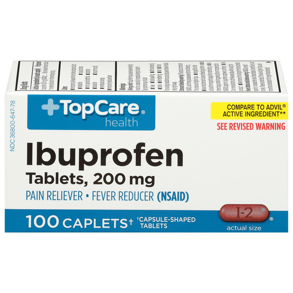 Muscles, Joints & Pain Relief TopCare Ibuprofen, 200 mg, Caplets hero