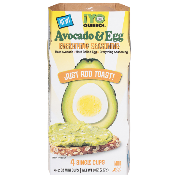 Yo Quiero! Avocado & Egg, Mild, Everything Seasoning hero