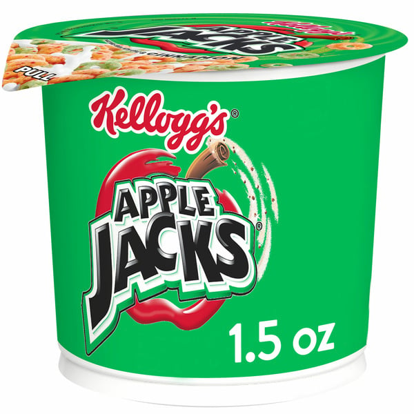 Cereal & Granola Kellogg's Apple Jacks Breakfast Cereal Cups, Kids Cereal, Family Breakfast, Original hero