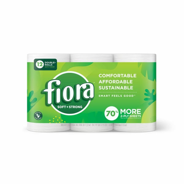 Paper Goods Fiora Soft, Strong Toilet Paper, Double Roll hero