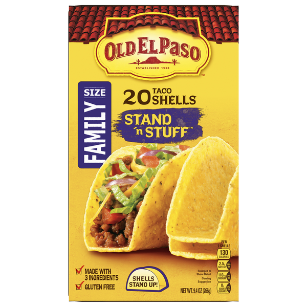 Tortillas & Flat Bread Old El Paso Taco Shells, Family Size hero