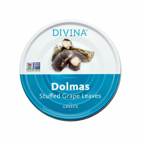 Canned/Jarred Vegetables Divina Dolmas, Stuffed Grape Leaves hero