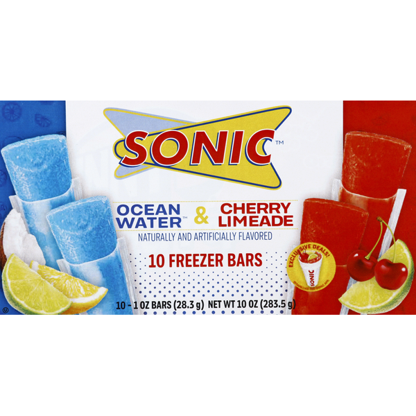 Cocoa & Drink Mixes SONIC Freezer Bars, Ocean Water & Cherry Limeade hero