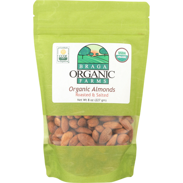 Nuts, Seeds & Dried Fruit Braga Organic Farms Almonds hero