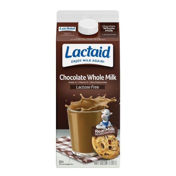 Milk, Soy & Lactose Free Lactaid Chocolate Whole Milk hero