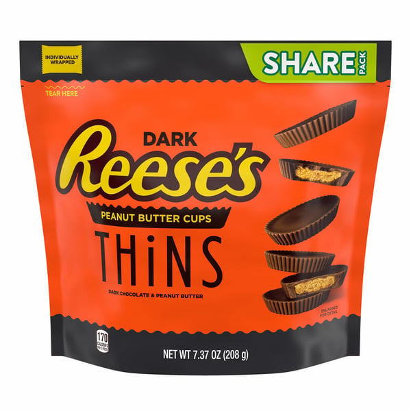 Candy, Chocolate & Gum Reese's Dark Chocolate Peanut Butter Cups Candy hero