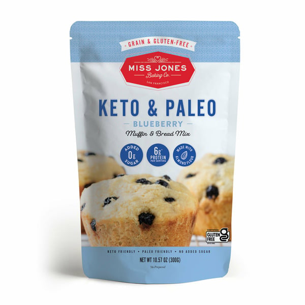 Bread Miss Jones Baking Co. Keto & Paleo Blueberry Muffin & Bread Mix hero