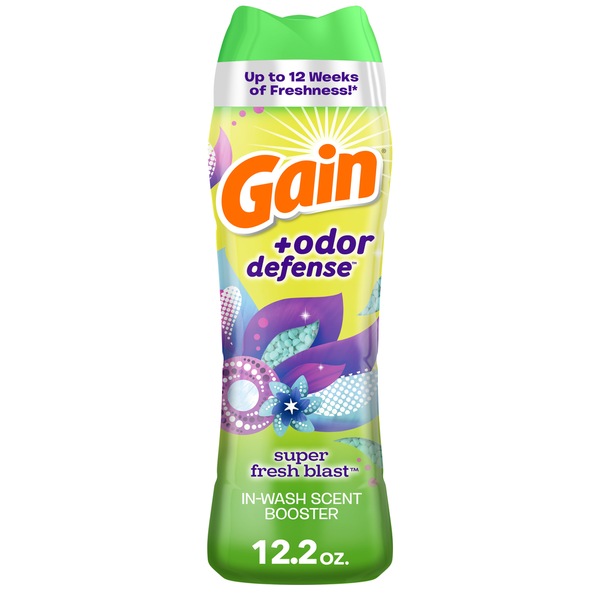 Laundry Gain Defense In-Wash Scent Booster, Super Fresh Blast Scent hero