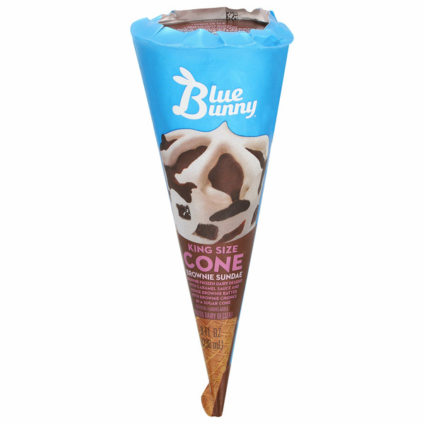 Ice Cream & Ice Blue Bunny Brownie Sundae Cone hero