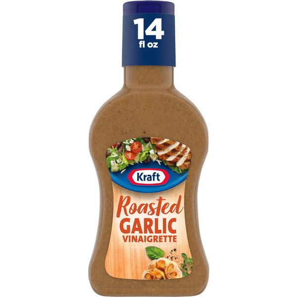 Salad Dressing & Toppings Kraft Roasted Garlic Vinaigrette Salad Dressing hero