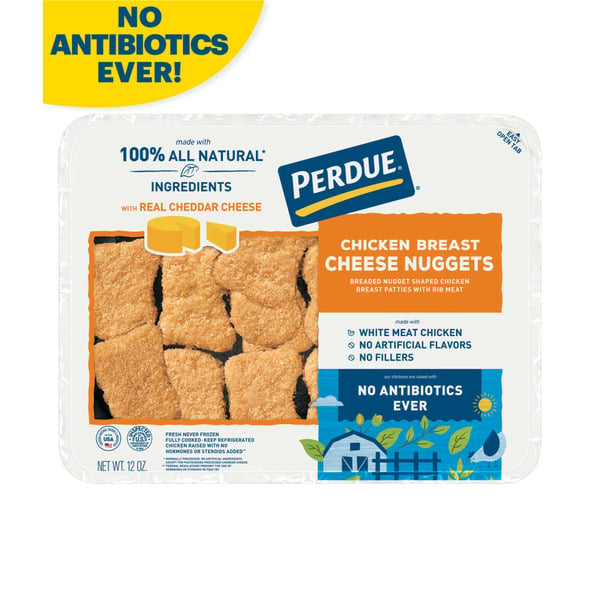 Packaged Poultry Perdue Breaded Chicken Breast Nuggets With Cheddar Cheese hero