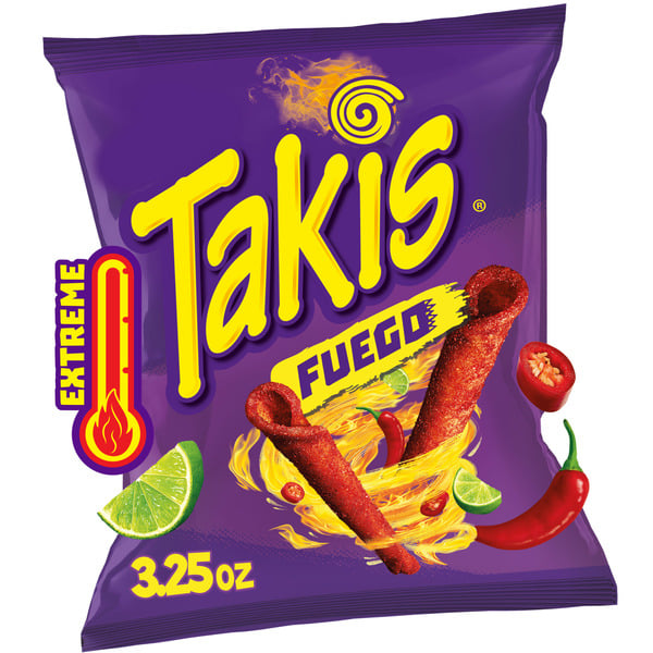 Candy & Chocolate Takis Fuego Rolled Tortilla Chips Bag hero