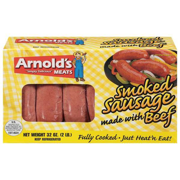 Hot Dogs, Bacon & Sausage Arnold's Sausage, Smoked hero