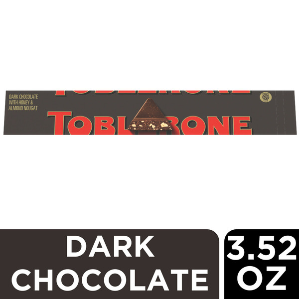 Candy & Chocolate Toblerone Dark Chocolate Bar With Honey And Almond Nougat hero