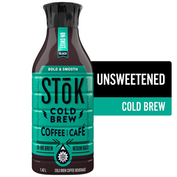 Coffee STōK Cold Brew Coffee, Black, Unsweetened, No Cream hero