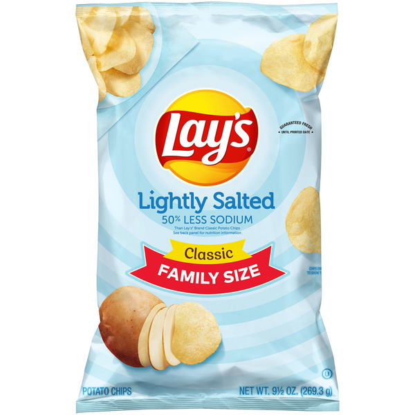 Chips & Pretzels Lay's Lightly Salted Potato Chips hero