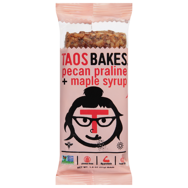 Energy & Granola Bars Taos Bakes Bar, Pecan Praline + Maple Syrup hero