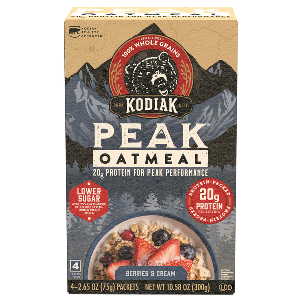 Hot Cereal & Pancake Mixes Kodiak Oatmeal, Berries & Cream, 4 Packs hero