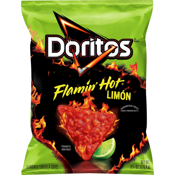 Chips & Pretzels Doritos Tortilla Chips, Limon hero