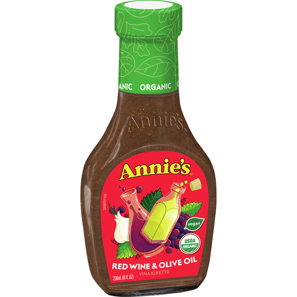 Salad Dressing & Toppings Annie's Organic Red Wine and Olive Oil Vinaigrette Salad Dressing hero