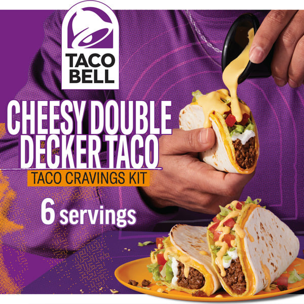 Latino Foods Taco Bell Cheesy Double Decker Taco Dinner Kit hero