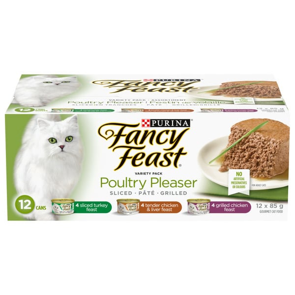 Cat Food & Care Fancy Feast Dishware Poultry Pleaser Variety Pack hero