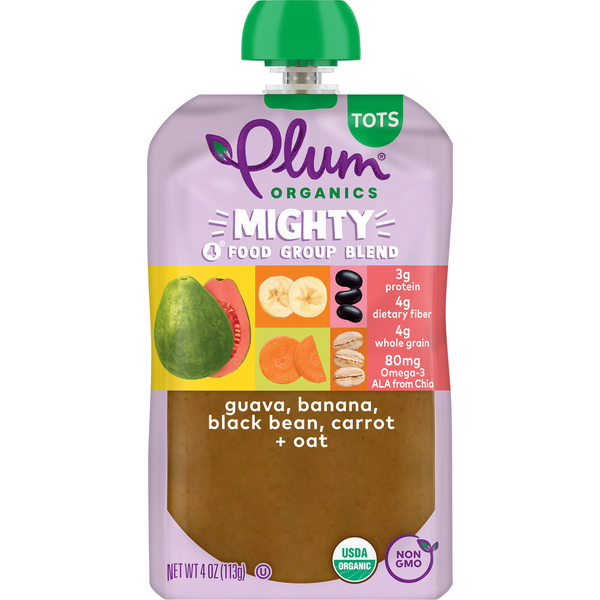 Baby First Aid & Vitamins Plum Organics Blends Guava, Banana, Black Bean, Carrot, Oat hero