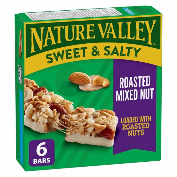 Energy & Granola Bars Nature Valley Granola Bars, Sweet and Salty Nut, Roasted Mixed Nut hero