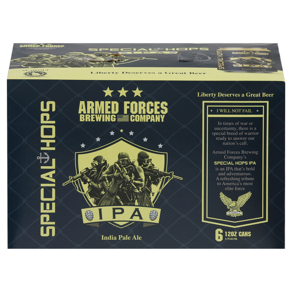 Beers & Coolers Armed Forces Brewing Company Beer, IPA, Special Hops hero