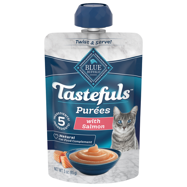 Cat Food Blue Buffalo Cat Food Complement, Natural, with Salmon, Purees hero