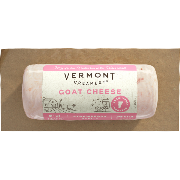 Specialty Cheeses Vermont Creamery Goat Cheese, Strawberry Spritz, Smooth & Sweet hero