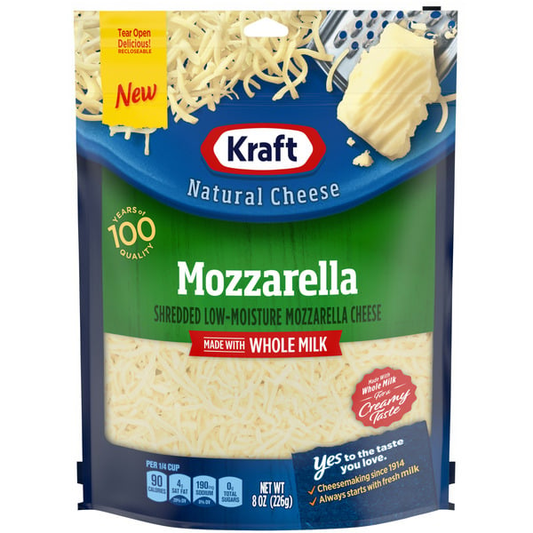 Kraft Mozzarella Shredded Cheese with Whole Milk hero