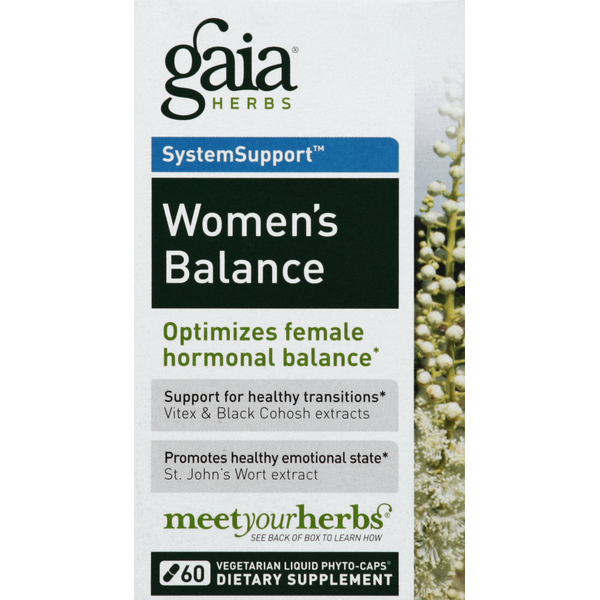 Personal Care | Family Planning Gaia Herbs Women's Balance, Vegetarian Liquid Phyto-Caps hero