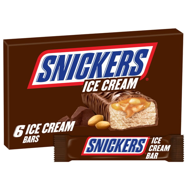 Novelty Desserts SNICKERS Ice Cream Bars Box hero