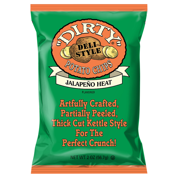 Chips & Pretzels Dirty Potato Chips, Jalapeno Heat hero