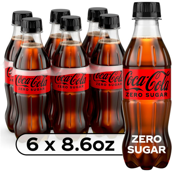 Soft Drinks Coca Cola Zero Sugar Zero Sugar Cola Soda Pop Bottles hero