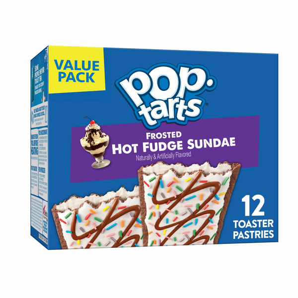 Breakfast Bars & Pastries Pop-Tarts Toaster Pastries, Breakfast Foods, Kids Snacks, Frosted Hot Fudge Sundae hero