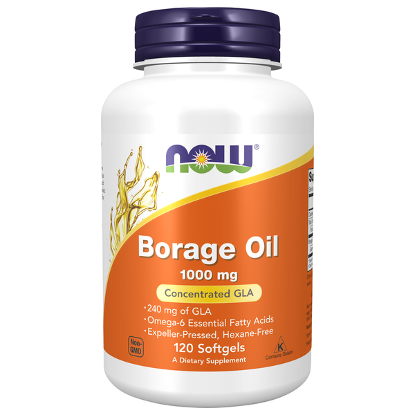 Supplement Oils NOW Borage Oil Softgels hero