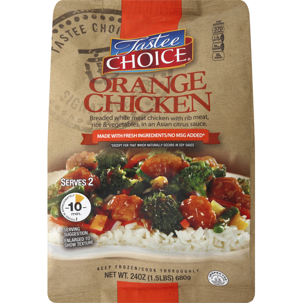 Frozen Meat & Seafood Tastee Choice Orange Chicken hero