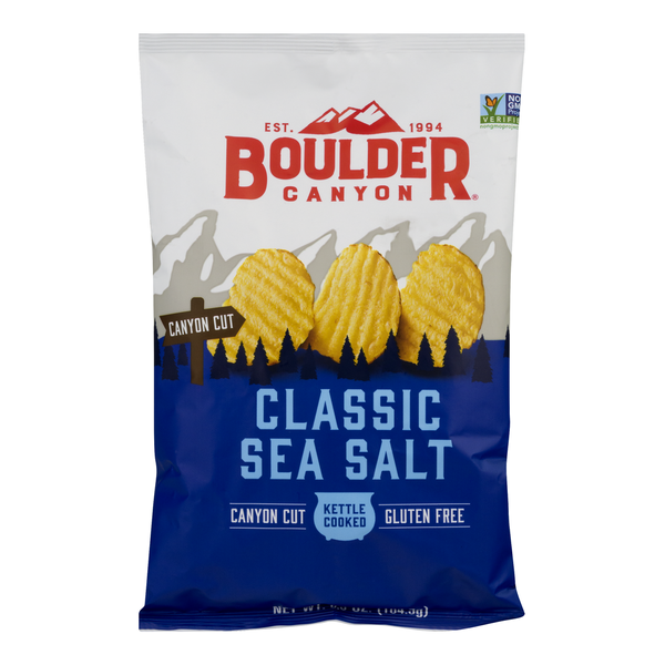 Chips & Pretzels Boulder Canyon Classic Sea Salt Potato Chips hero